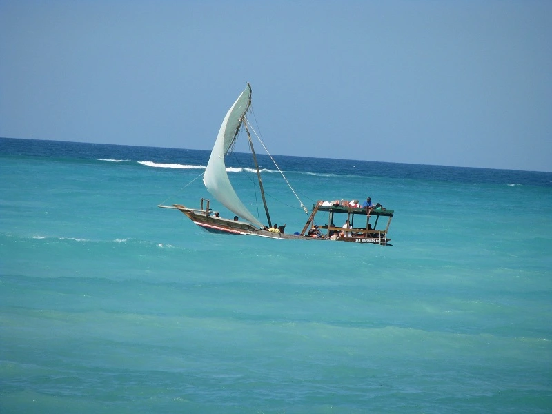 Boot auf dem türkisen Meer