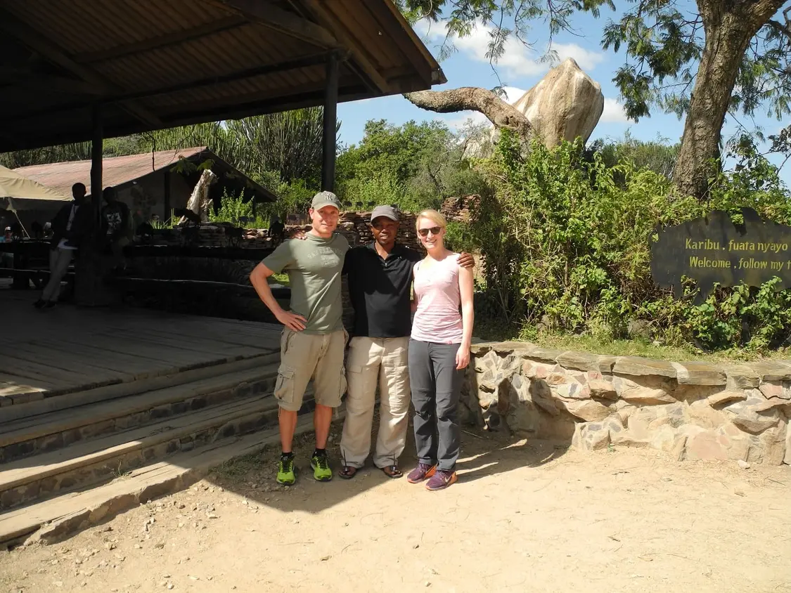 Gruppenfoto mit dem Safariguide