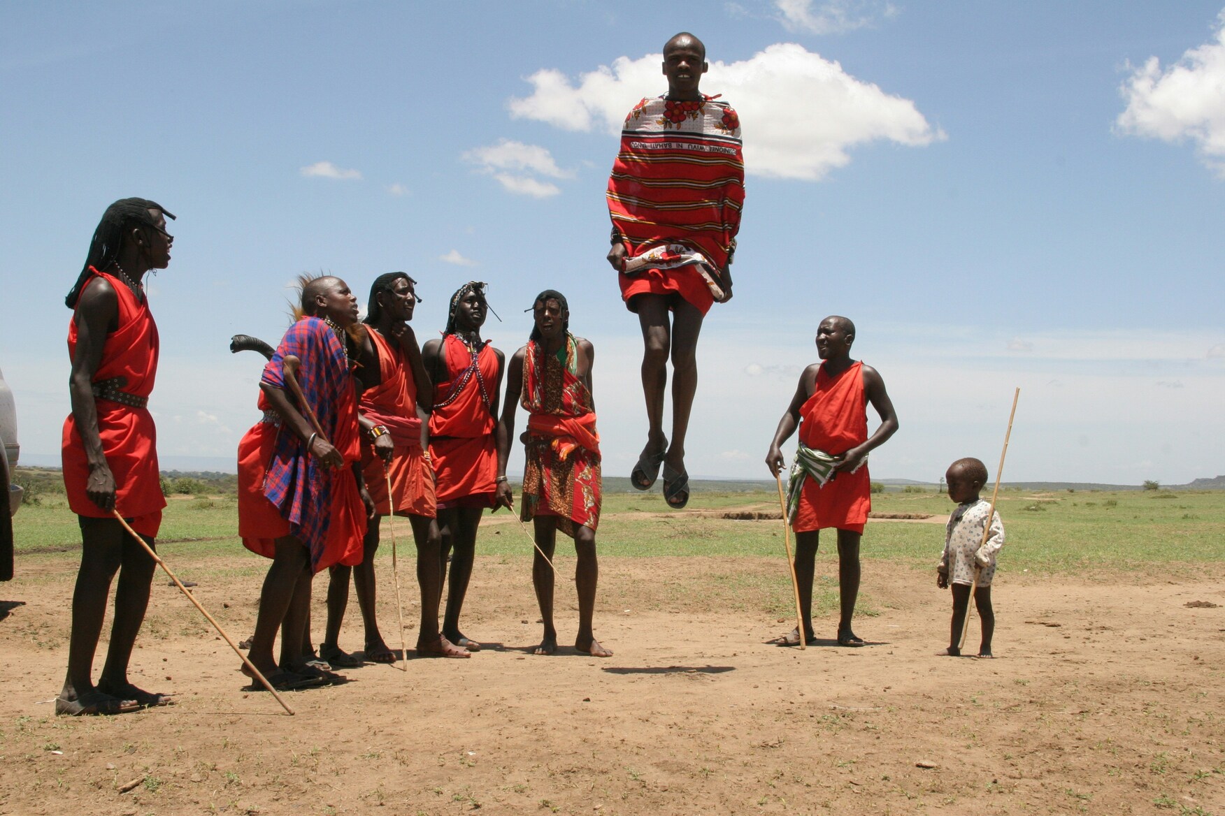 Afrikanische Menschen, Landschaft